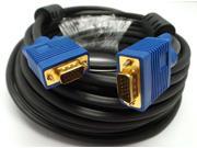 100FT 15 PIN BLUE Connector SVGA VGA ADAPTER Monitor Male Cable CORD FOR PC TV