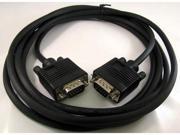 10FT 15 PIN SVGA SUPER VGA Monitor M Male 2 Male Cable black CORD FOR PC