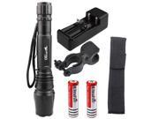 Super Bright 5000LM XM L T6 LED 2X18650 Tactical Zoomable Flashlight Torch Light