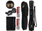 5000LM XM L T6 LED 18650 Tactical Flashlight Torch Lamps 18650 Battery Charger