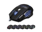 5500 DPI 7 Button USB LED Light Optical Wired Gaming Mouse for Pro Gamer