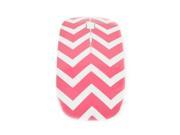 Chevron Series Pink USB Wireless Optical Mouse for All Macbook Laptop