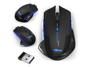 6D Adjustable 2500 DPI Blue LED 2.4GHz Wireless Trendy Gaming Mouse PC Laptop