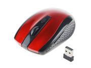Hot Red 2.4GHz Wireless Optical Mouse Mice USB 2.0 Receiver for PC Laptop