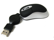 Mini Retractable USB Optical Scroll Wheel Mouse for PC Laptop Notebook