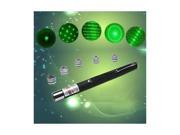 6 in 1 5mw Green Laser Pointer Star CAP Projector Pen Lazer 532nm 6in1