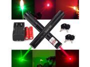 Military 532nm Green Laser Pointer 650nm Red Pen Visible Light 18650 Charger