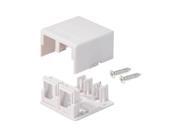 2 Port Double Hole Keystone Jack Cat5e/Cat6 White 5 Pack 2 Port Double Hole Keystone Jack Cat5e/Cat6 White 5 Pack