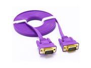 Long Thin VGA Cable Male to Male 65ft Cord Flat Wire for PC Computer Monitor Long Thin VGA Cable Male to Male 65ft Cord Flat Wire for PC Computer Monitor