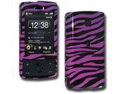 Zebra Print Protector Case for HTC Touch Diamond Purple