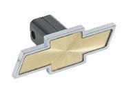 Hitch Insert By Make Chevy Bowtie Chrome Trim Gold Center