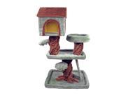 Hiding Cat Tree 39 Special Cat Tree Robin Hood Tree House Furniture Playhouse Pet Bed Kitten Toy Cat Tower Condo for Cats Kittens Brown and Green