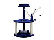Hiding Cat Tree 37 Cat Tree Tower Condo Furniture Scratch Post Kitty Pet House Play Furniture Sisal Pole Navy Blue