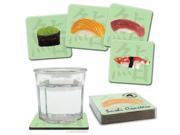 Set of 4 Cork Backed Sushi Coasters!