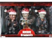 Rare Horror Icons Christmas Ornaments Set! Freddy Jason Leatherface