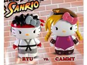 Hello Kitty x Street Fighter Ryu Vs Cammy 2 Vinyl Figure Set!