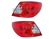 2007 2008 Chrysler Sebring 4 Door Sedan Taillight Taillamp Rear Brake Tail Light Lamp Quarter Panel Outer Body Mounted With Red and Clear Lens Pair Set Right