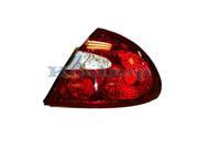 2005 09 Buick LaCrosse Allure Taillamp Taillight Rear Brake Tail Lamp Light Quarter Panel Outer Body Mounted Right Passenger Side 2005 05 2006 06 2007 07 2