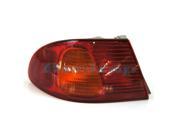 1998 2002 Toyota Corolla Taillight Taillamp Rear Brake Tail Light Lamp Red Amber Quarter Panel Outer Body Mounted Left Driver Side 1998 98 1999 99 2000 00 20
