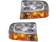 98 04 GMC S 15 Sonoma Pickup Truck S15 Jimmy W Fog Headlights Headlamps Pair Set