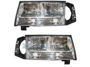 1997 1998 1999 Cadillac Deville Headlight Headlamp Front Halogen Head Light Lamp Assembly DOT SAE Approved PAIR SET Right Passenger Left Driver Side 97 98 99