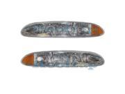 1999 2000 2001 2002 2003 2004 Oldsmobile Olds Alero Front Halogen Headlight Headlamp Head Light Lamp Assembly DOT SAE Approved PAIR SET Left Driver Right Pass