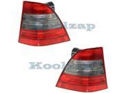 1998 2001 Mercedes Benz ML Class ML320 ML430 ML55 AMG Taillight Taillamp Rear Brake Tail Light Lamp 163 Chassis Set Pair Right Passenger AND Left Driver Sid