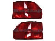 1999 2000 2001 Honda Odyssey Taillight Taillamp Rear Brake Tail Light Lamp Quarter Panel Outer Body Mounted Pair Set Left Driver And Right Passenger Side 99