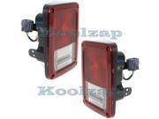 2007 2013 Jeep Wrangler Tail Lamp Rear Brake Light Taillight Taillamp Pair Set Right Passenger AND Left Driver Side 2013 13 2012 12 2011 11 2010 10 2009 09 200