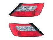 2009 2010 2011 Honda Civic 2 Door Coupe DX EX LX Si Taillight Taillamp Rear Brake Tail Light Lamp Pair Set Right Passenger And Left Driver Side 09 10 11