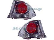 2002 2003 Lexus IS300 IS 300 Taillight Taillamp Rear Brake Tail Light Lamp Quarter Panel Outer Body Mounted with Metallic Housing Pair Set Left Driver AND Rig
