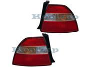 1994 1995 Honda Accord Except Wagon Taillight Taillamp Rear Brake Tail Light Lamp Pair Set Right Passenger AND Left Driver Side 94 95