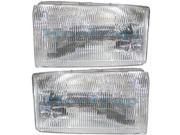 99 04 Ford Excursion F250 F550 Super Duty Truck Headlights Headlamps Pair Set