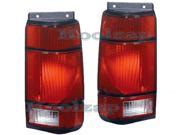 1991 1992 1993 1994 Ford Explorer Taillight Taillamp Rear Brake Tail Light Lamp Pair Set Left Driver AND Right Passenger Side 94 93 92 91