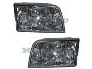 2006 2007 2008 2009 2010 2011 Mercury Grand Marquis Headlight Headlamp Composite Halogen Front Head Light Lamp with Bulbs Set Pair Left Driver And Right Passe