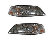 2003 2004 Lincoln Town Car HID Headlight Headlamp Composite Xenon Type with Ballast Front Head Light Lamp Set Pair Left Driver And Right Passenger Side 03 04
