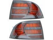 2007 2008 Acura TL Type S model only Taillight Taillamp Rear Brake Tail Light Lamp Set Pair Right Passenger AND Left Driver Side 07 08