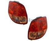 2003 2004 Toyota Matrix Built Before 5 04 Production Date Taillight Taillamp Rear Brake Tail Light Lamp Pair Set Right Passenger AND Left Driver Side 03 04