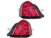 1999 2000 2001 2002 Mercury Grand Marquis 3 Bulb Type Taillight Taillamp Rear Brake Tail Light Lamp Set Pair Left Driver AND Right Passenger Side 02 01 00 99