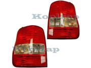 Aftermarket For 2003 2004 2005 Sedona Tail Lamp Rear Brake Light Taillamp Taillight Set Pair Right passenger AND Left Driver Side 03 04 05