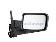 2006 2007 2008 2009 Jeep Commander Power Heated Memory without Auto Dim Textured Black Manual Folding Rear View Mirror Right Passenger Side 06 07 08 09