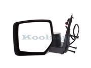 2008 2009 2010 2011 2012 Jeep Liberty Power Heated without Memory With 10 Pin Connector Textured Black Manual Folding Rear View Mirror Left Driver Side 08 09