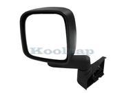 2003 2004 2005 2006 Jeep Wrangler Manual Smooth Black Folding Full Door Type Rear View Mirror Left Driver Side 06 05 04 03