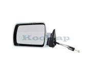 CHEROKEE 84 96 Rear View Mirror LH Manual Remote Chrome Left Driver Side