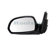 Fits 2002 2003 2004 Kia Spectra Power Non Heat Unheated Manual Folding Smooth Black Rear View Mirror Left Driver Side 02 03 04