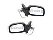 2003 2004 2005 2006 2007 2008 Toyota Corolla 4 Door Sedan Power Smooth Black Paint To Match Non Folding Fixed Rear View Mirror PAIR SET Right Passenger And Left