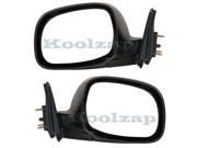 2000 2001 2002 2003 2004 2005 2006 Toyota Tundra Pickup Truck Manual Smooth Black Folding Rear View Mirror SET PAIR Right Passenger And Left Driver Side 00 01