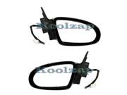 1993 1994 1995 1996 1997 Geo Prizm Power Smooth Gloss Black Fixed Non Folding Rear View Mirror SET PAIR Right Passenger AND Left Driver Side 93 94 95 96 97