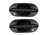 1999 2000 2001 2002 2003 2004 Honda Odyssey Front Primed Black Outside Outer Exterior Door Handle Pair Set Left Driver and Right Passenger Side 99 00 01 02 03