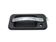 2003 2009 Hummer H2 Textured Black With Chrome Trim Exterior Outer Outside Front Door Handle with Keyhole Right Passenger Side 2003 2004 2005 2006 2007 2008